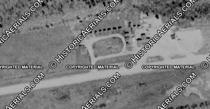 Sunset Motel - 1954 Aerial - Tourist Cabins